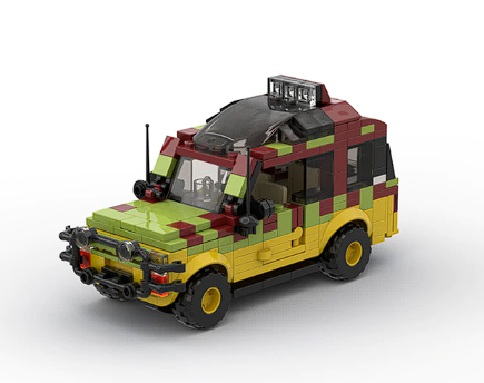 Blocky Speeders Jurassic Park Safari Vehicle