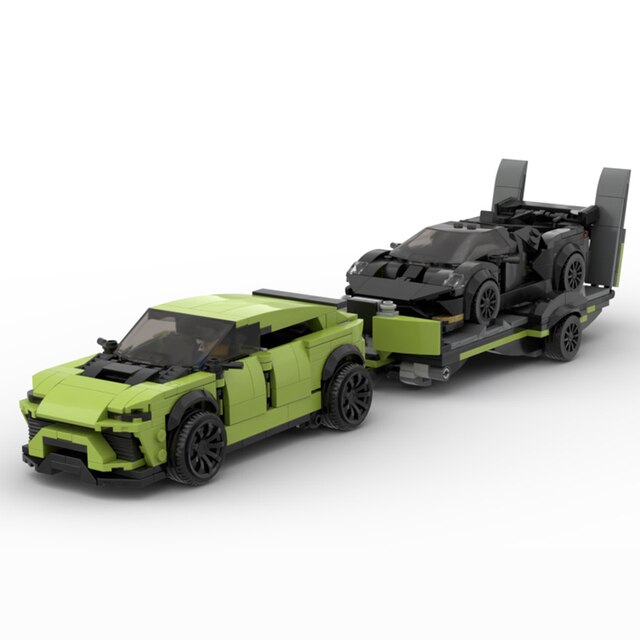 Blocky Speeders Lamborghini Urus (With Trailer & Car)